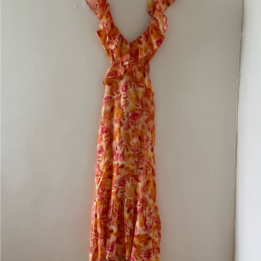 Floral Ruffle Maxi Dress